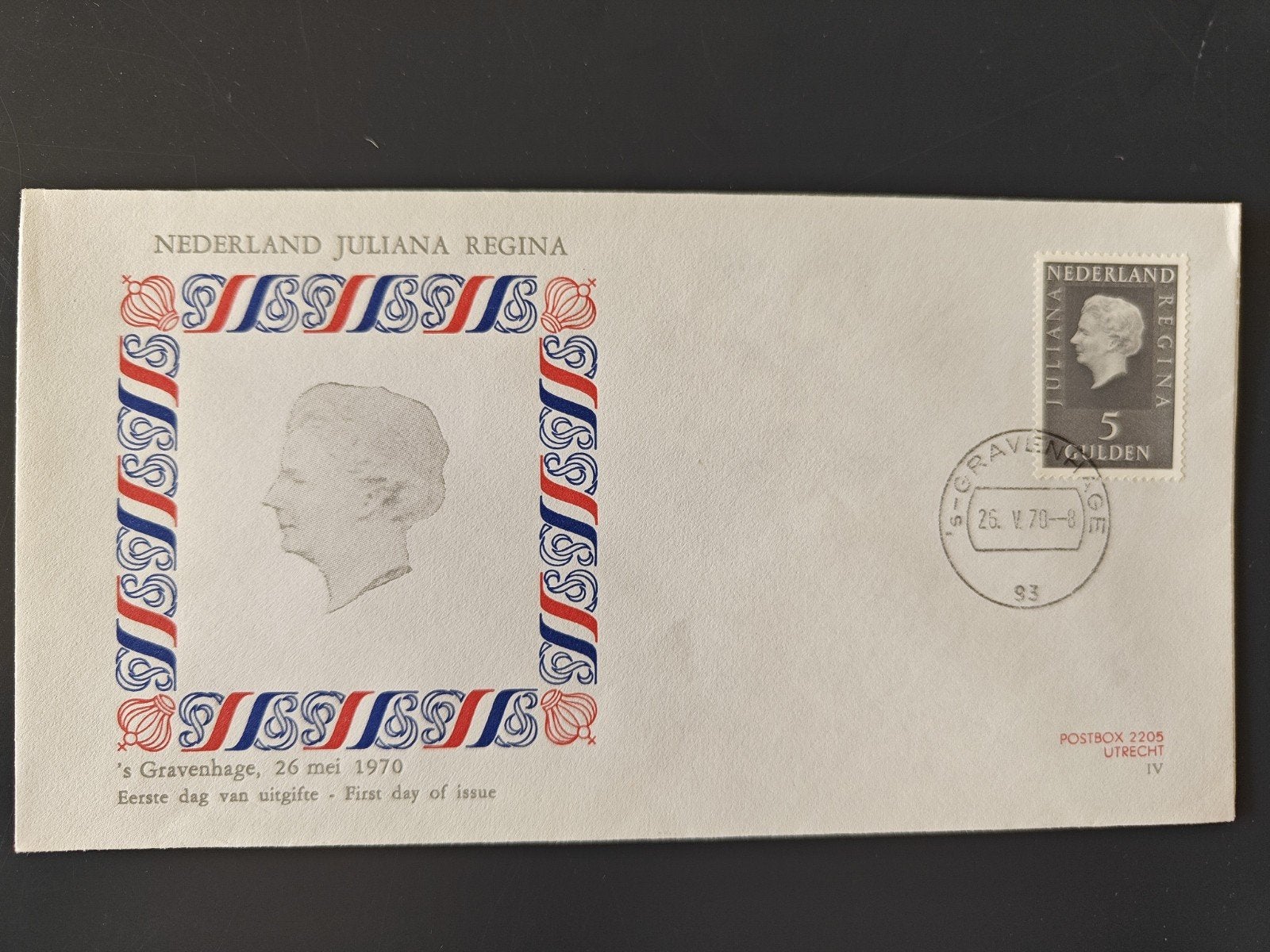 FDC Nederland Juliana Regina 1970 - Eerste Dag Uitgifte, Ophalen of Verzenden