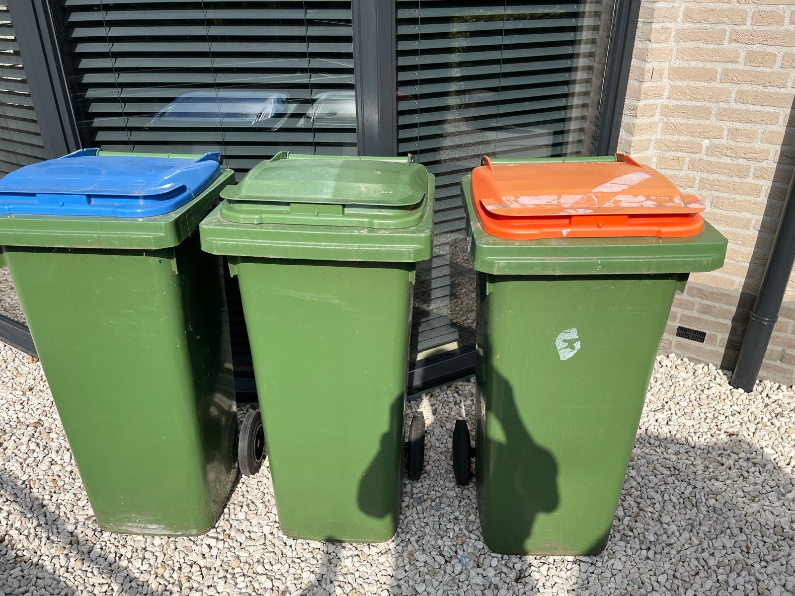 GFT-containers 80 ltr met verschillende dekselkleuren, Ophalen, Kunststof, Gebruikt, 40 liter of meer