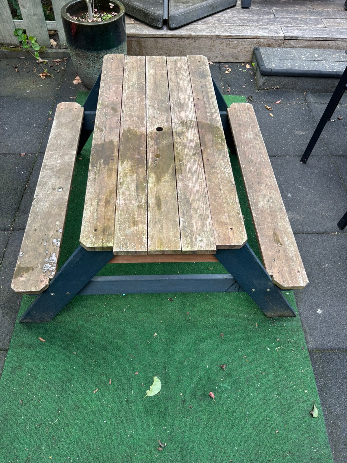 Gratis afhalen, picknick tafel hout, Gebruikt, Rechthoekig, Hout, Ophalen