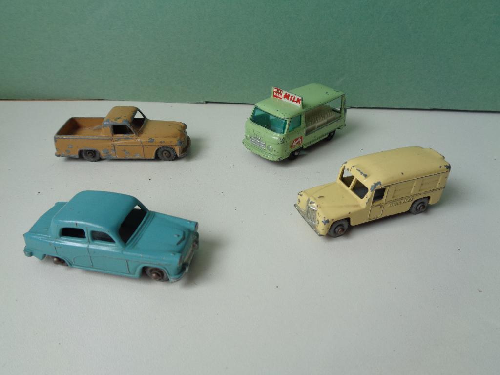 4 Lesney autotjes.o.a.Austin., Ophalen of Verzenden, Gebruikt, Auto, Lesney