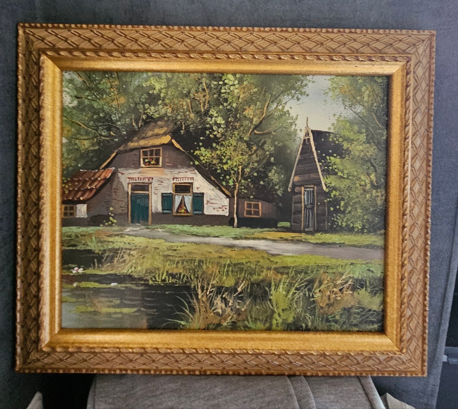 Supermooie lijst 24karaats verguld 40x30 cm Zaandam, Ophalen