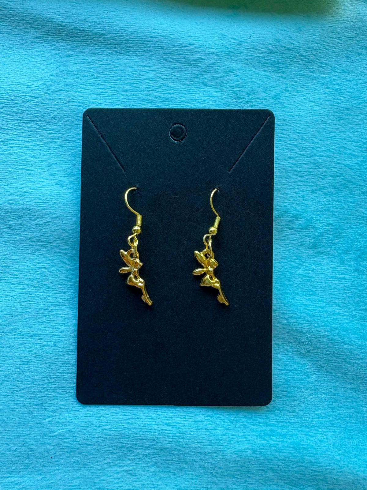 Goudkleurige oorbellen met elfjes - Nieuw, Sieraden, Tassen en Uiterlijk, Overige materialen, Hangers, Verzenden, Nieuw