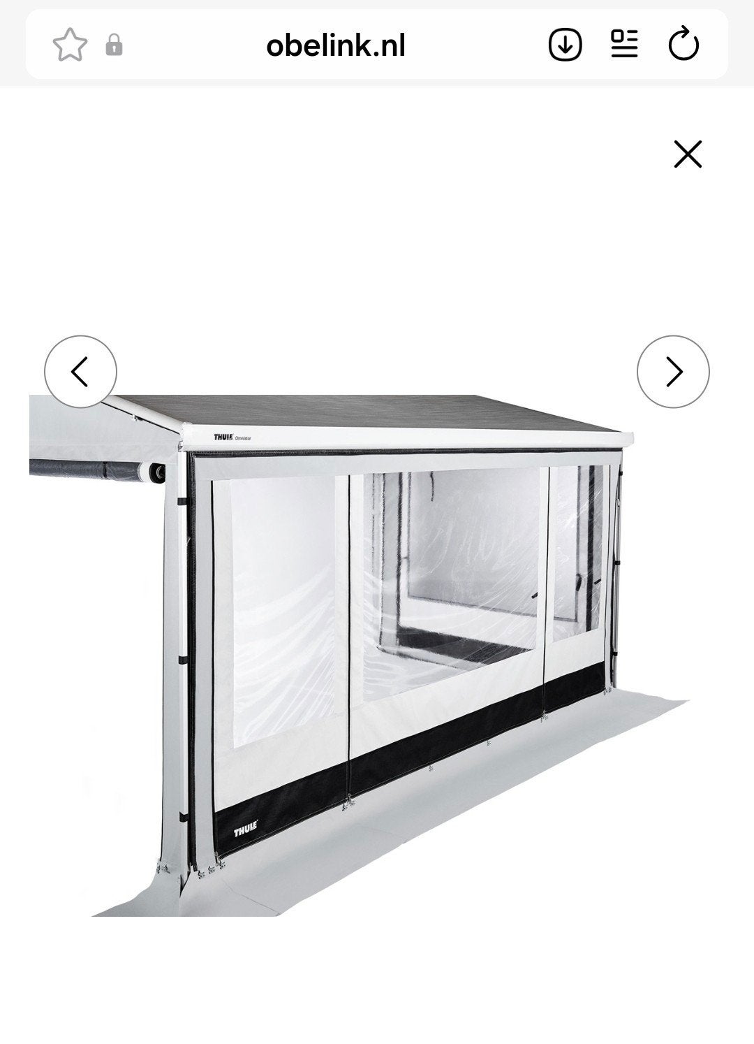 Thule G3 Residence Voorwand S-XL 325, Ophalen of Verzenden, Zo goed als nieuw, Thule