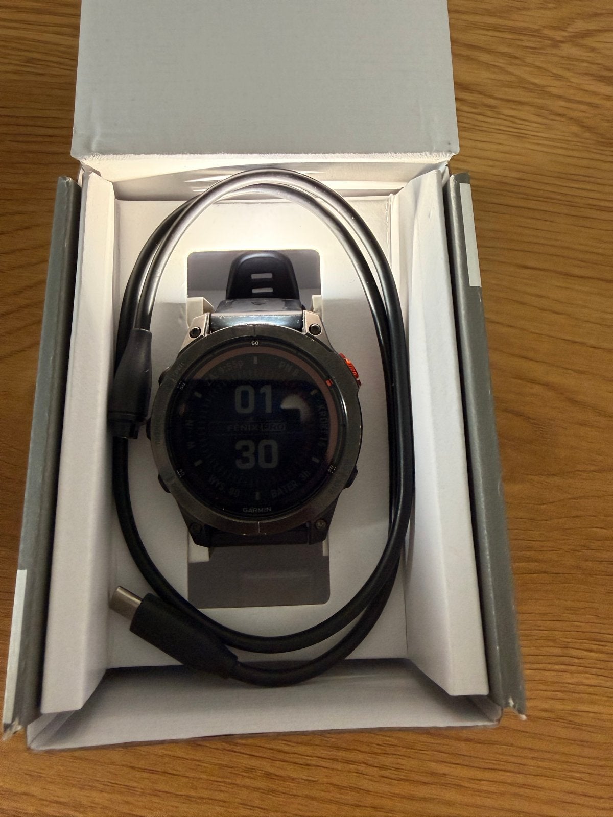 Garmin Fenix 7 Pro Solar Multisport GPS Smartwatch, Sieraden, Tassen en Uiterlijk, Sporthorloges, Ophalen, Afstand, Zwart, Zo goed als nieuw
