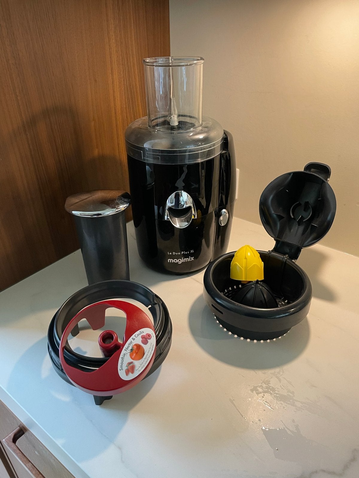 Magimix Le Duo Plus XL Juicer / Sapcentrifuge, Witgoed en Apparatuur, Ophalen of Verzenden, Gebruikt, Elektrisch, Sapcentrifuge