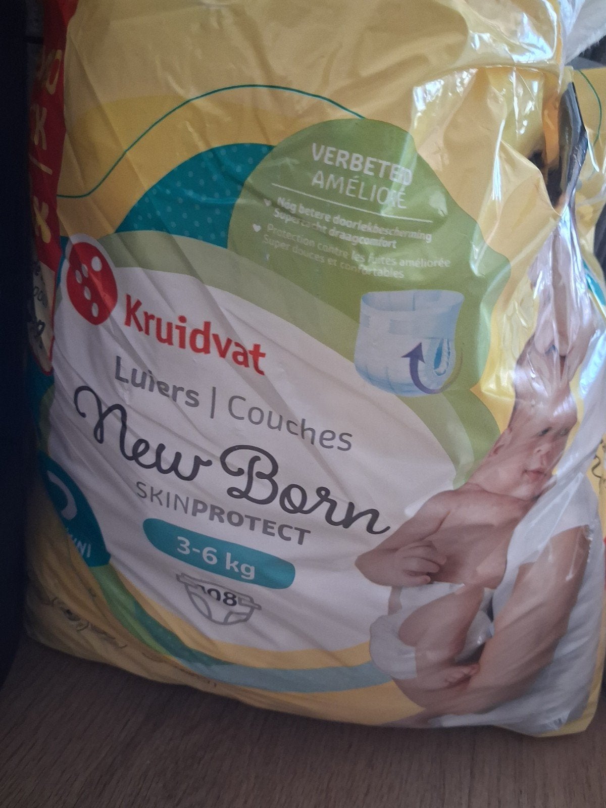 Kruidvat New Born Luiers Maat 2 (3-6 kg) Jumbo Pack, Ophalen, Zo goed als nieuw