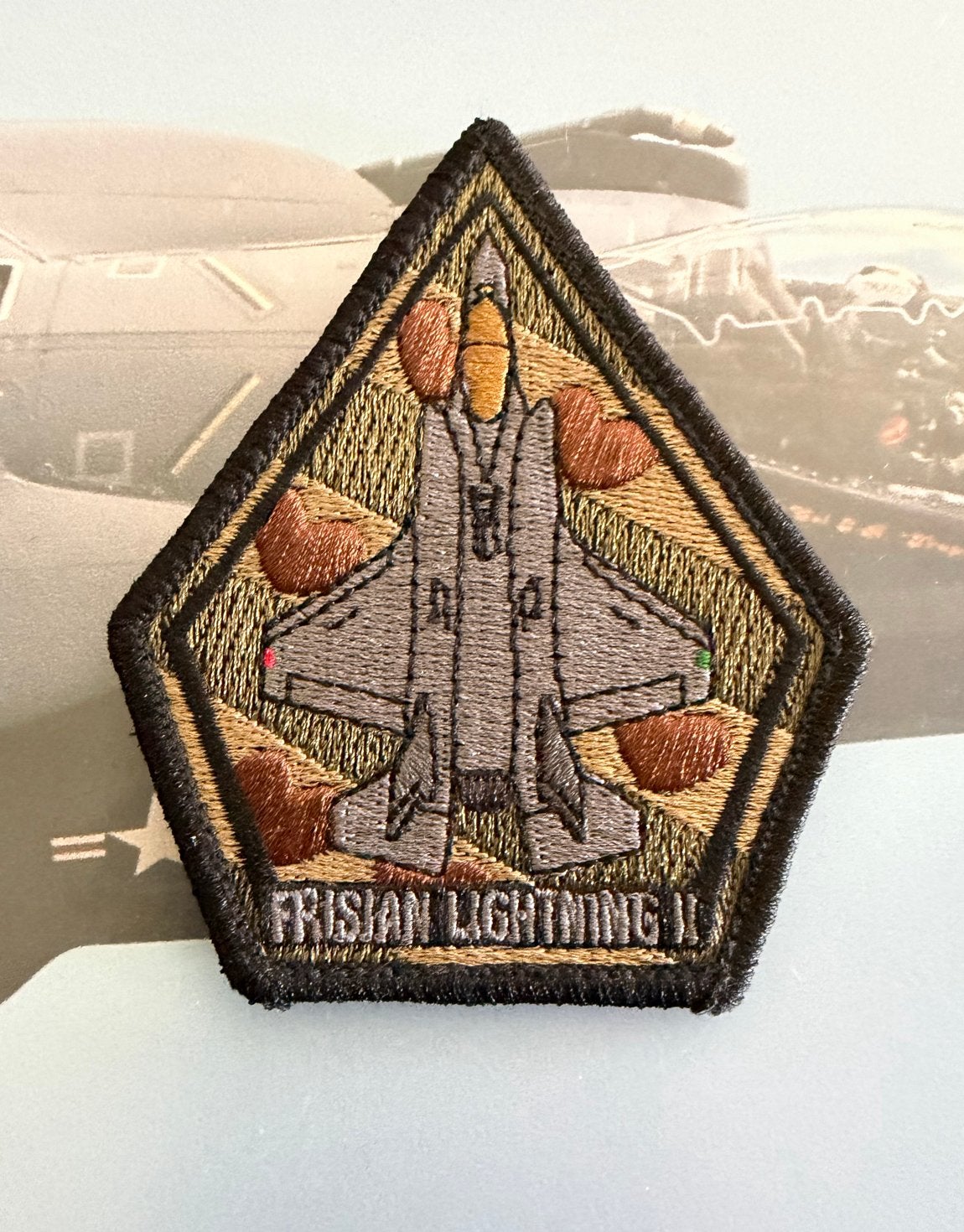 Frisian Lightning II F-35 Patch 322 sqn Rnlaf, Verzamelen, Ophalen of Verzenden, Luchtmacht, Nederland, Embleem of Badge