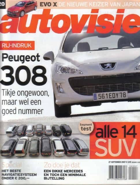 Autovisie 20 2007 : Volvo V70 - Mitsubishi EVO 10 - Audi A8, Boeken, Auto's | Folders en Tijdschriften, Gelezen, Algemeen, Ophalen of Verzenden