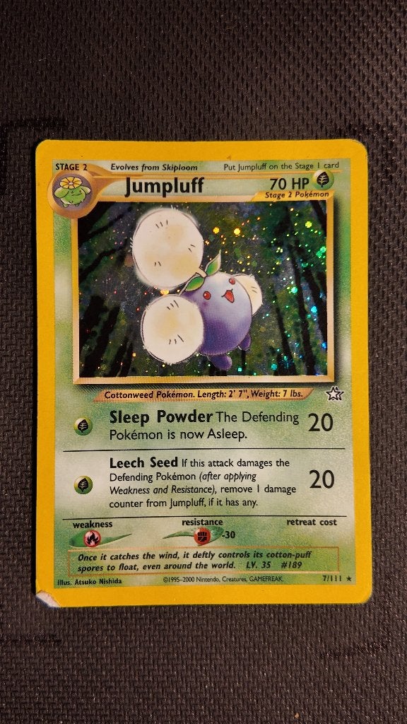 Jumpluff 7 Neo Genesis | Pokemon kaart, Ophalen, Zo goed als nieuw, Losse kaart, Foil