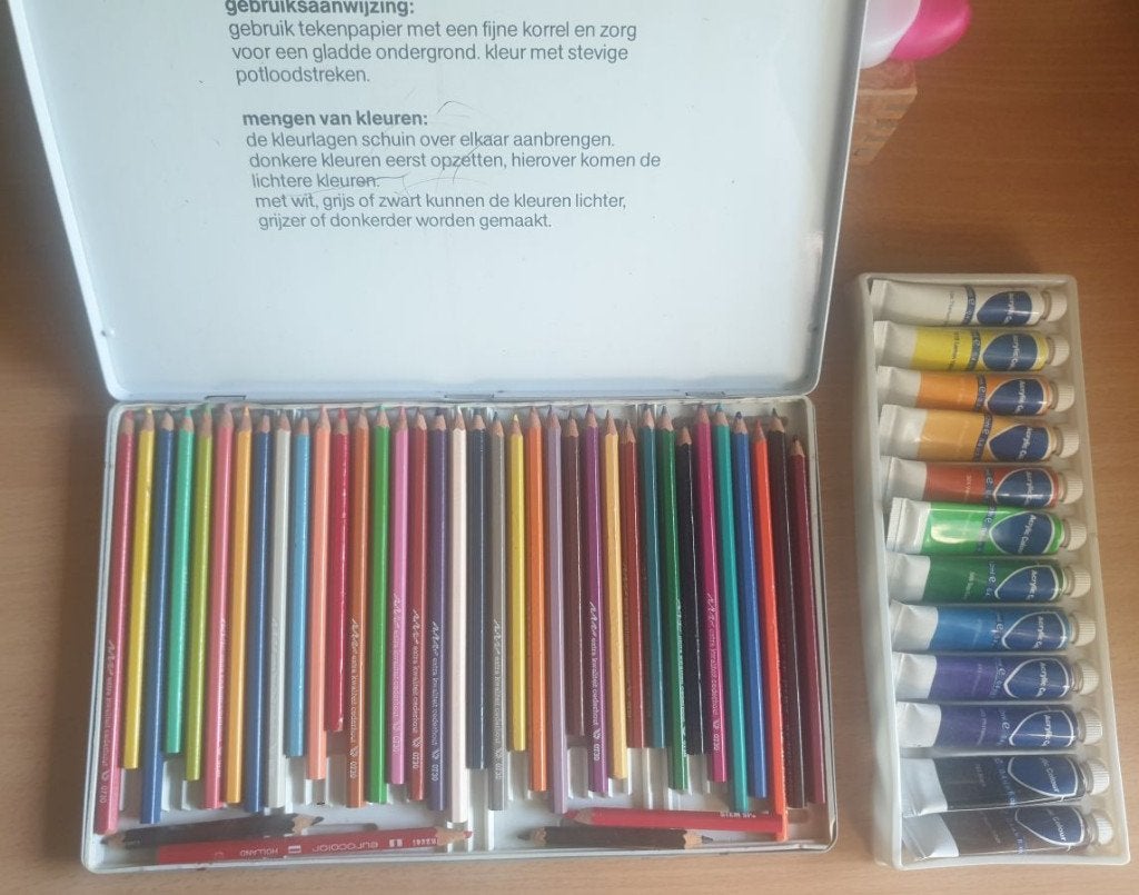 hobby spullen - teken, schets en schilderspullen, inkt, Ophalen, Gebruikt, Herbruikbaar, Gereedschap of Toebehoren