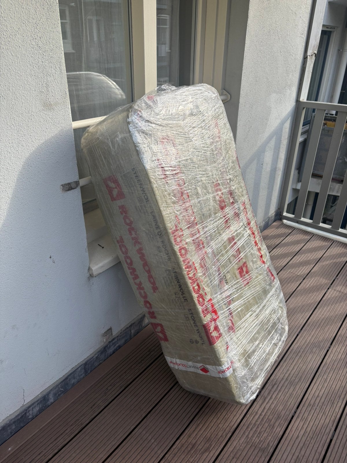 Steenwol Rockwool Rocksono Base 1200x600x45mm , 7 platen, Ophalen, Zo goed als nieuw, Steenwol, 4 tot 8 cm