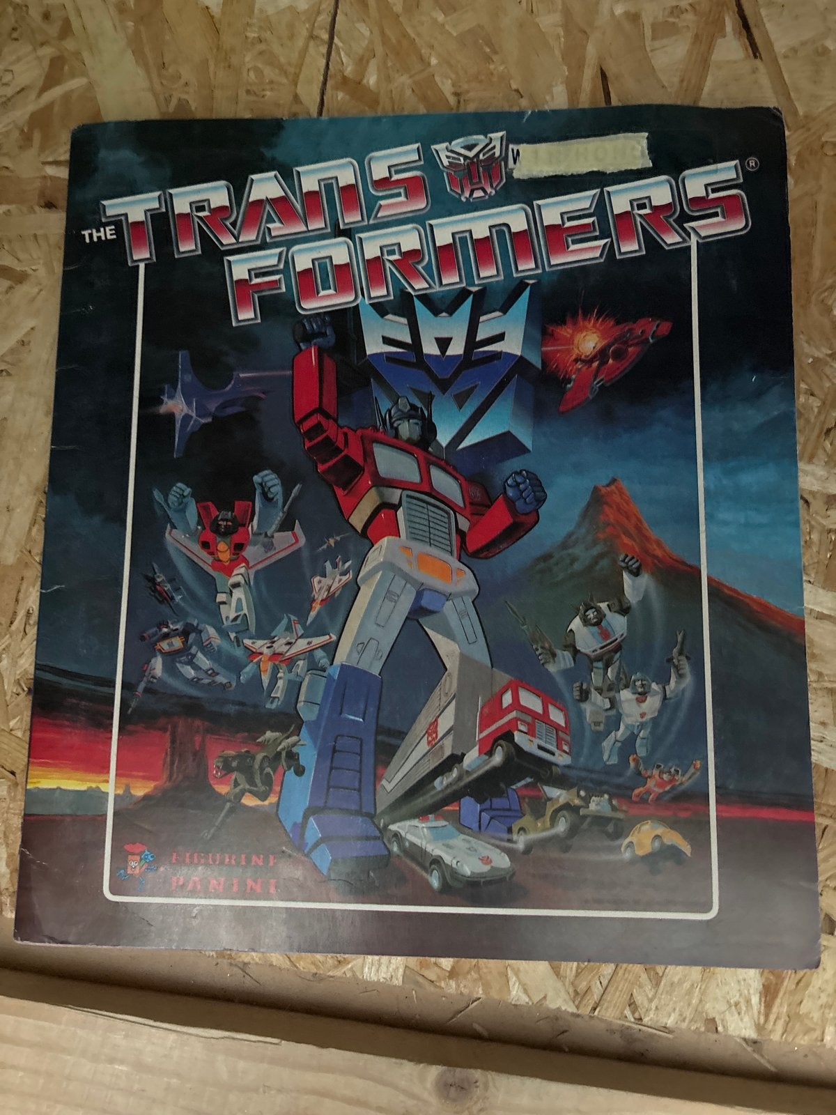 Compleet Panini The Transformers Stickerboek (1986), Verzamelen, G1, Ophalen of Verzenden, Gebruikt