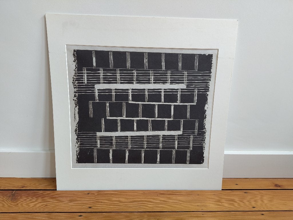 Kassiël Gerrits - A Bandeira - Houtsnede, Ophalen, 1950 - 1999, 80 cm, 80 cm