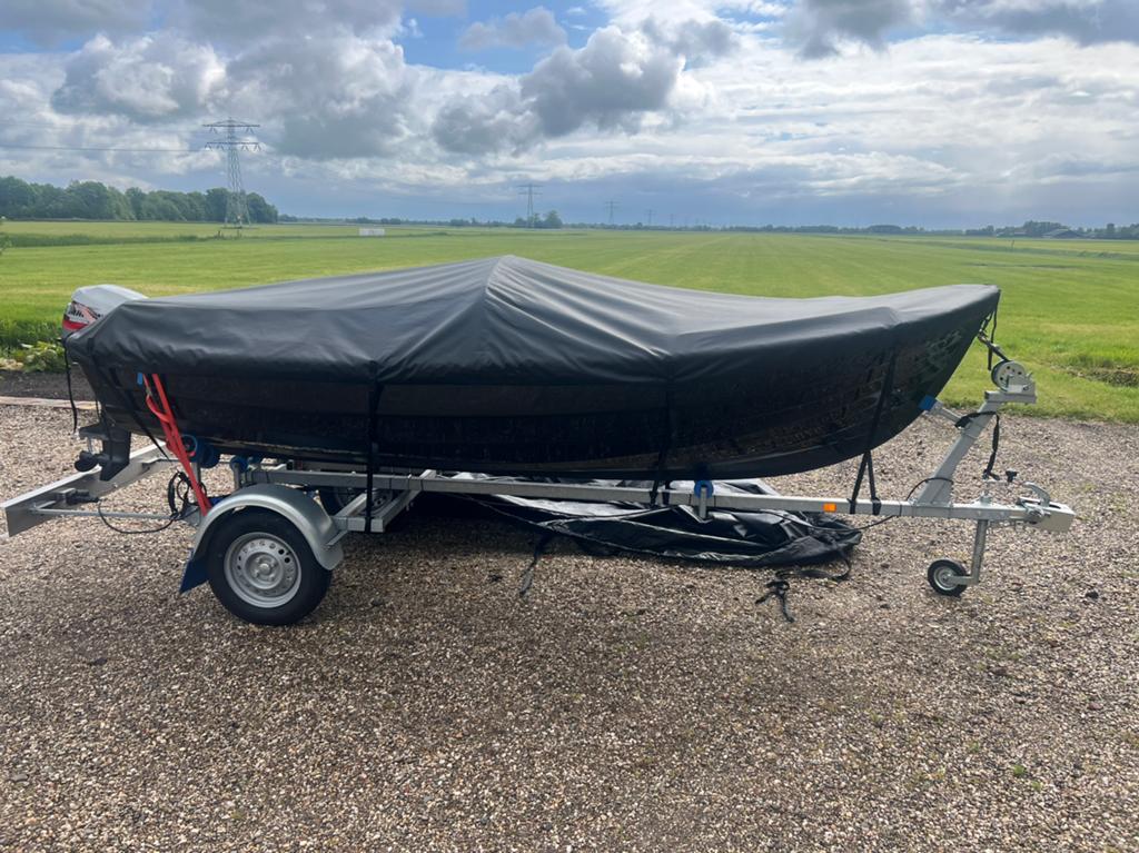 sloep/motorboot compleet met buitenboordmotor en trailer, Ophalen, Zo goed als nieuw, Trailer, Buitenboordmotor