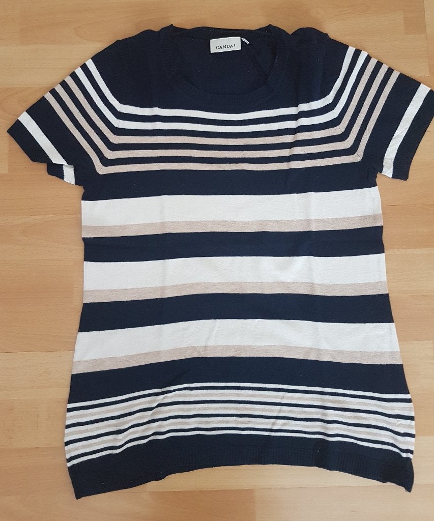 Mooi gestreept shirt truitje maat 38/40 M Canda C&A zgan, Kleding | Dames, Maat 38/40 (M), Blauw, Ophalen of Verzenden, Zo goed als nieuw