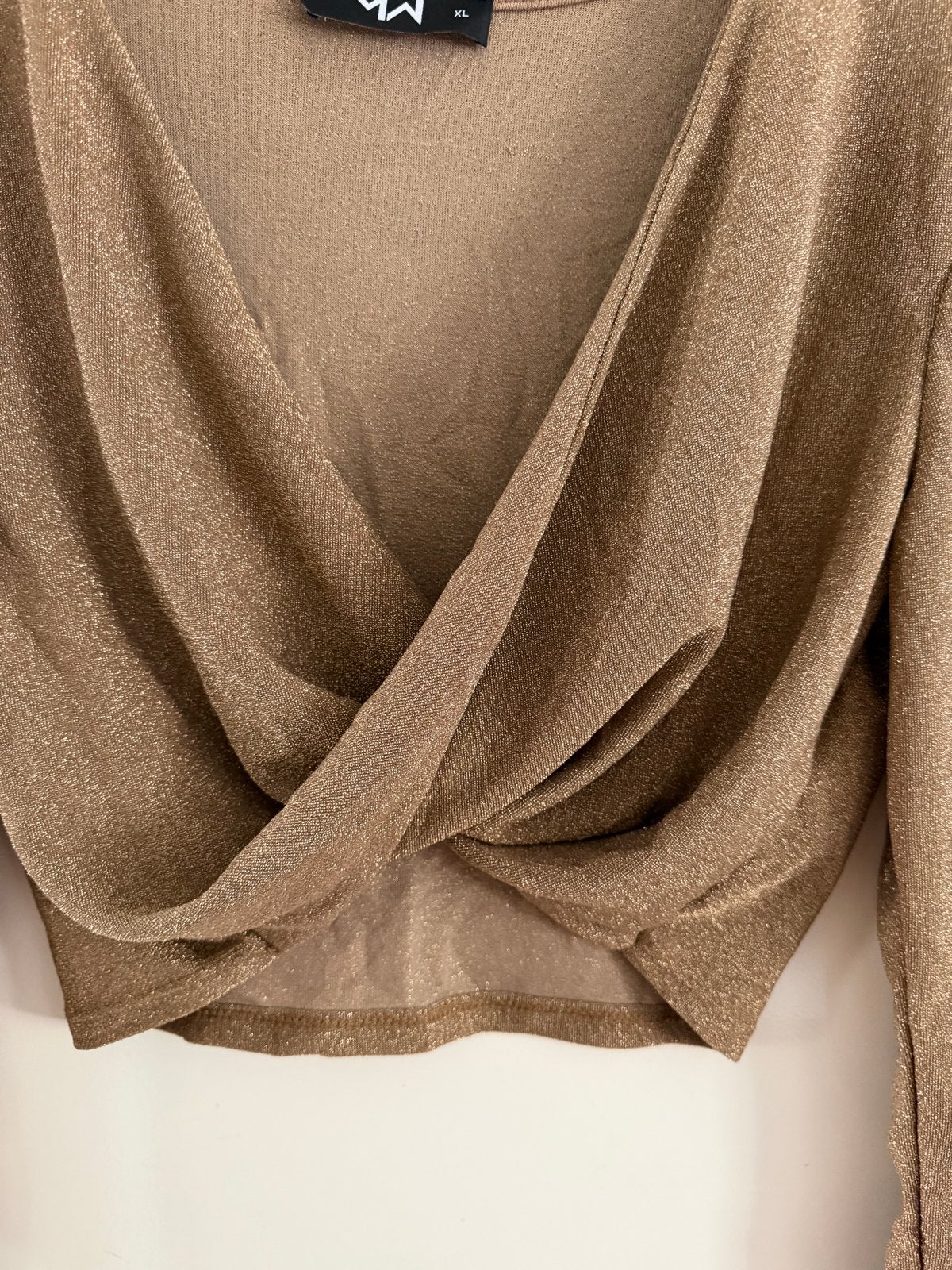 Mostwanted Gouden Glitter Top, Kleding | Dames, Tops, Ophalen of Verzenden, Nieuw, Maat 42/44 (L), Goud