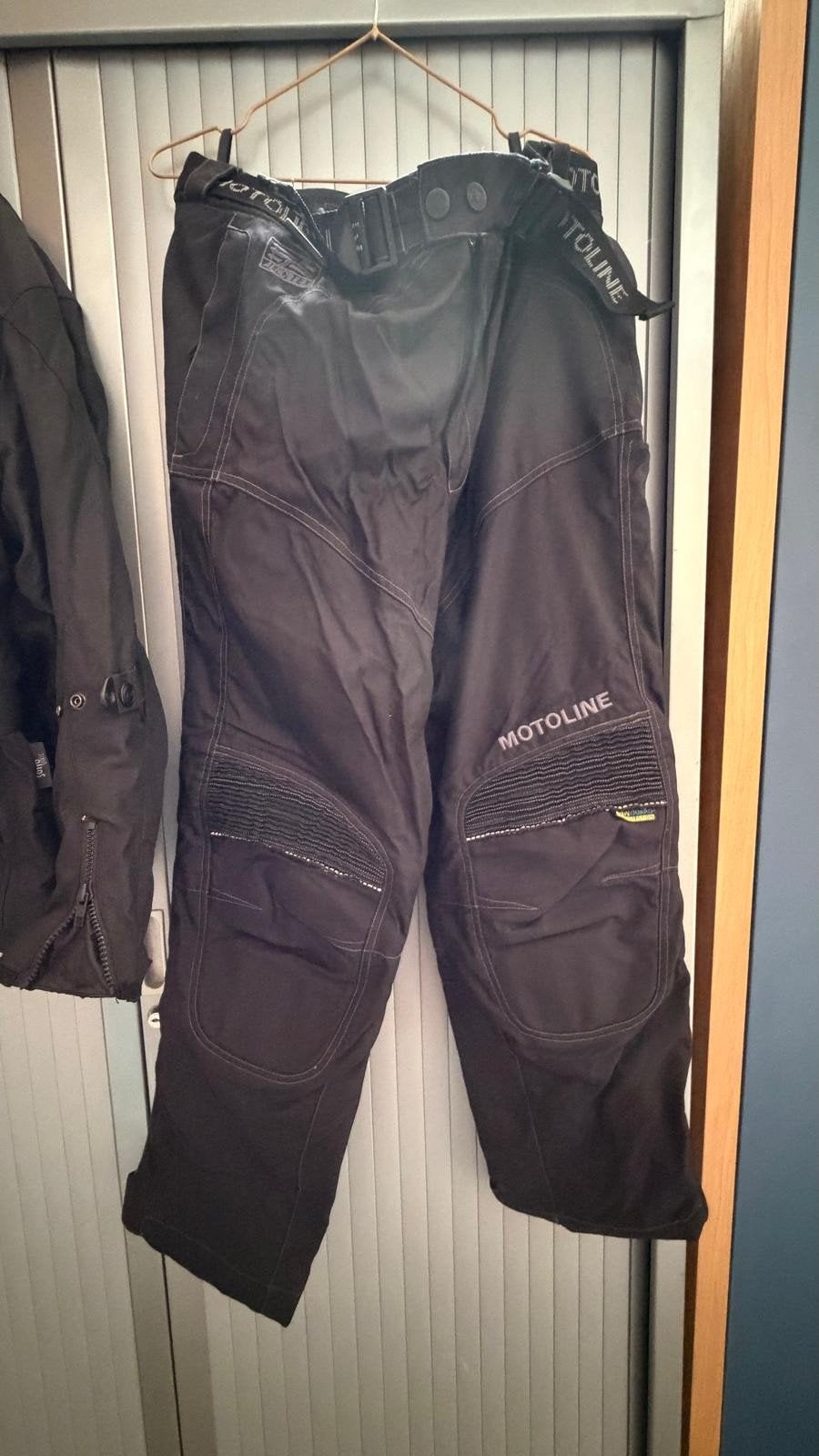 Motorpak: xl  jas met Motoline broek - Textiel, Ophalen of Verzenden, Tweedehands, Combipak
