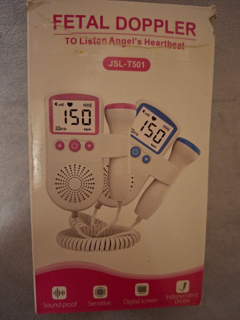 Roze Fetal Doppler JSL-T501 incl. gel, Kinderen en Baby's, Ophalen, Zo goed als nieuw
