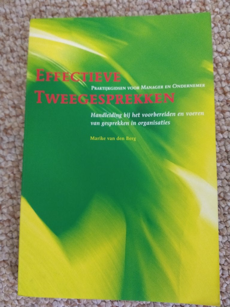 Effectieve tweegesprekken, Ophalen of Verzenden, Zo goed als nieuw, Personeel en Organisatie