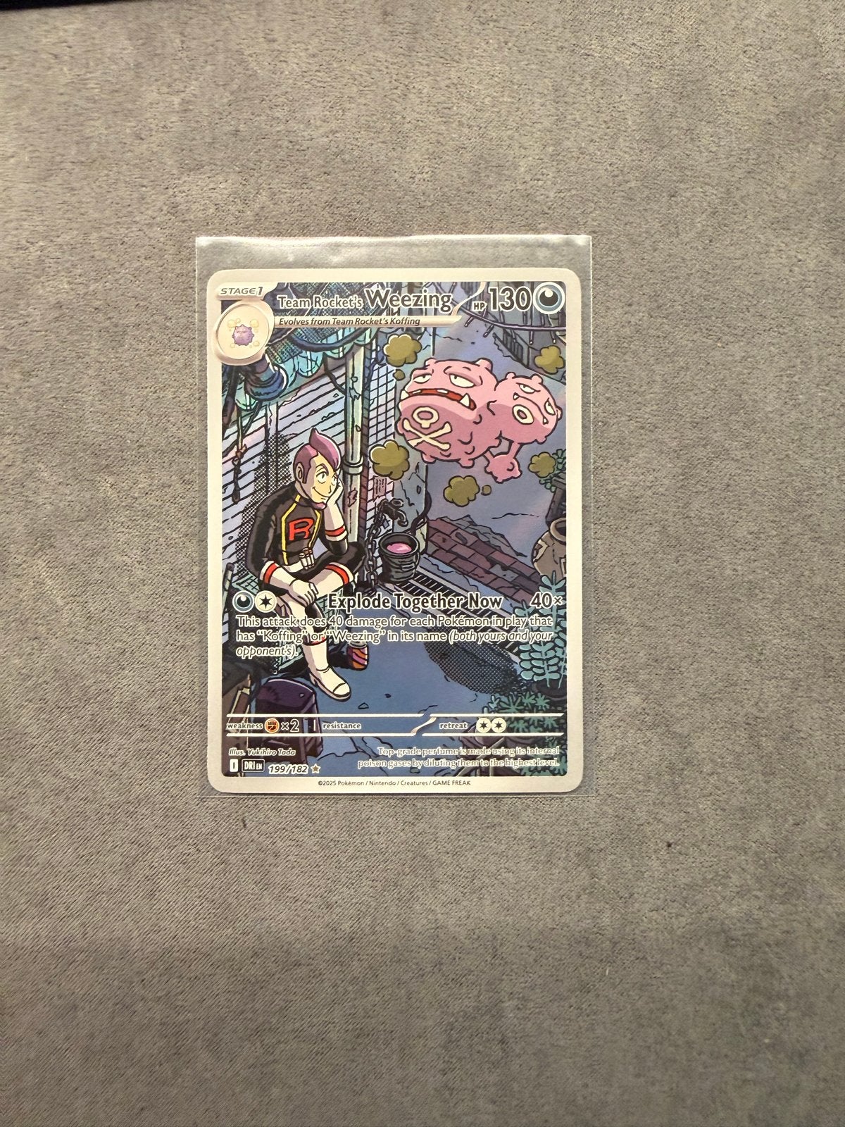 Team Rocket's Weezing Pokemon Kaart (DRI 199), Ophalen, Zo goed als nieuw, Losse kaart
