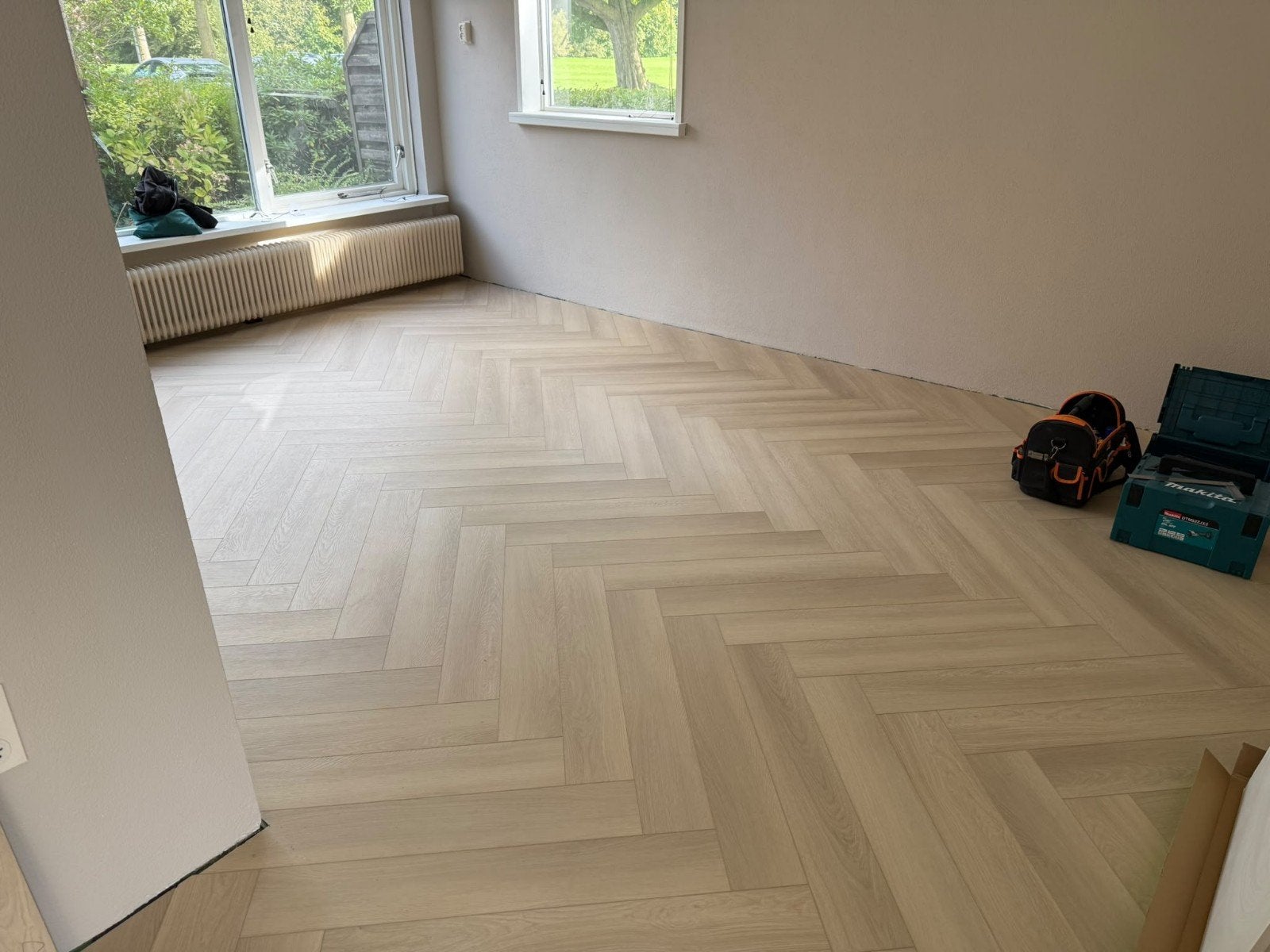 Laminaat leggen vloerlegger Click PVC Visgraat Plinten, Garantie, Houten vloeren