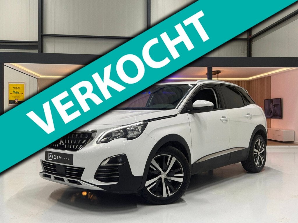 Peugeot 3008 131pk Automaat |Schermen Achterin | NAP | 360 C, 1199 cc, Lichtsensor, Leder en Stof, Wit