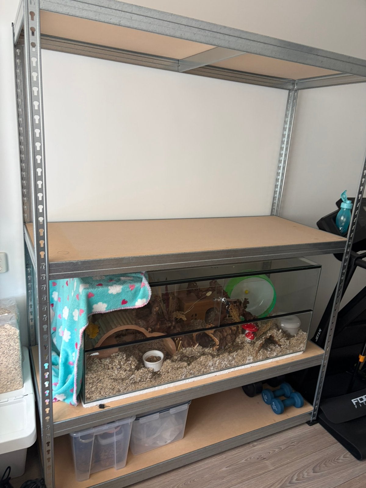 Hornbach stellingkast zgan, Dieren en Toebehoren, Knaagdieren en Konijnen | Hokken en Kooien, Kooi, 110 cm of meer, Zo goed als nieuw