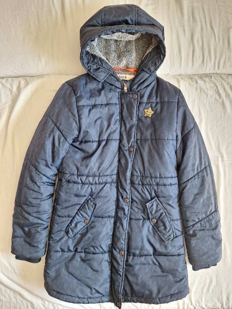 NoNo winterjas donkerblauw 146/152, Ophalen of Verzenden, Gebruikt, Meisje, Jas