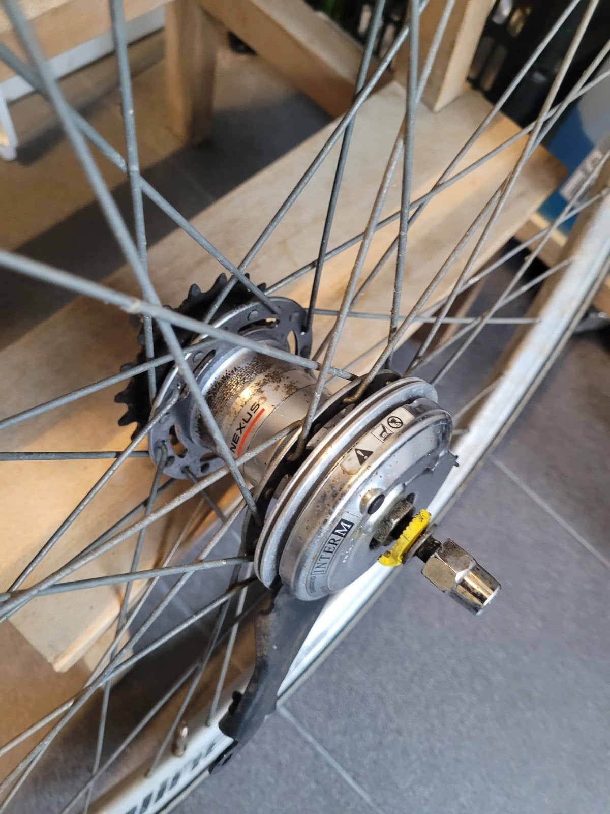 achterwiel 26 inch 3 v nexus naaf, Fietsen en Brommers, Aluminium, Stadsfiets, Ophalen, Wiel