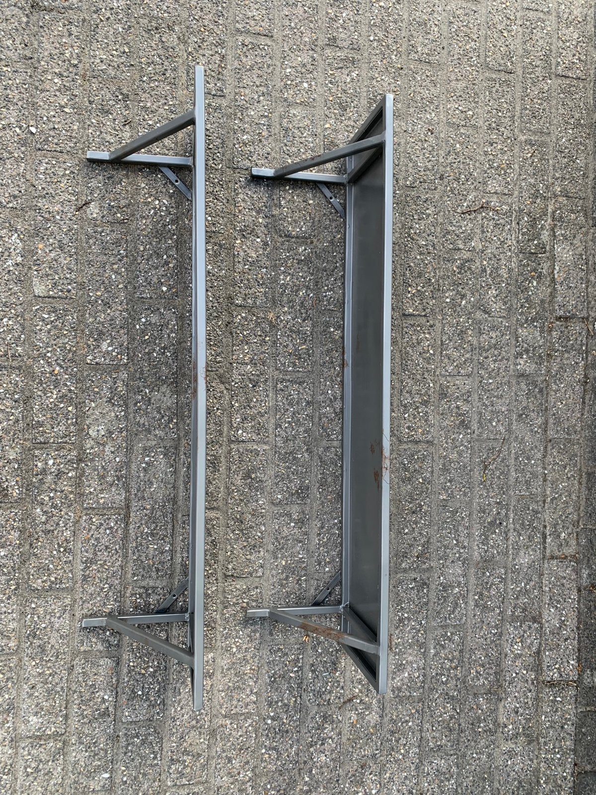 2 metalen wandsteun plank, Ophalen, Gebruikt