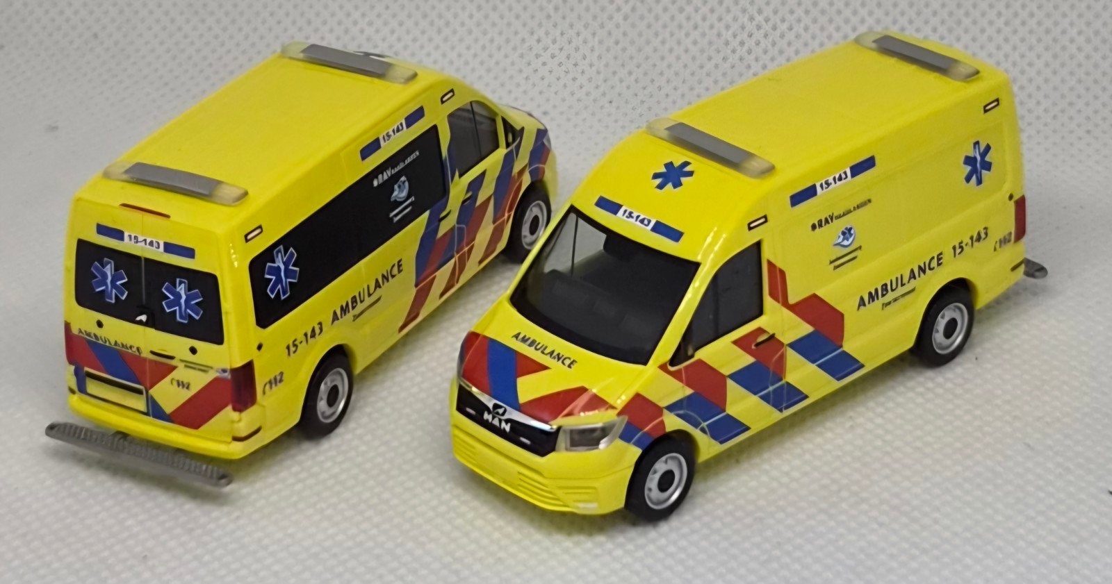 MAN TGE Ambulance Zoetermeer, Hobby en Vrije tijd, Ophalen of Verzenden, Nieuw, Auto, Herpa