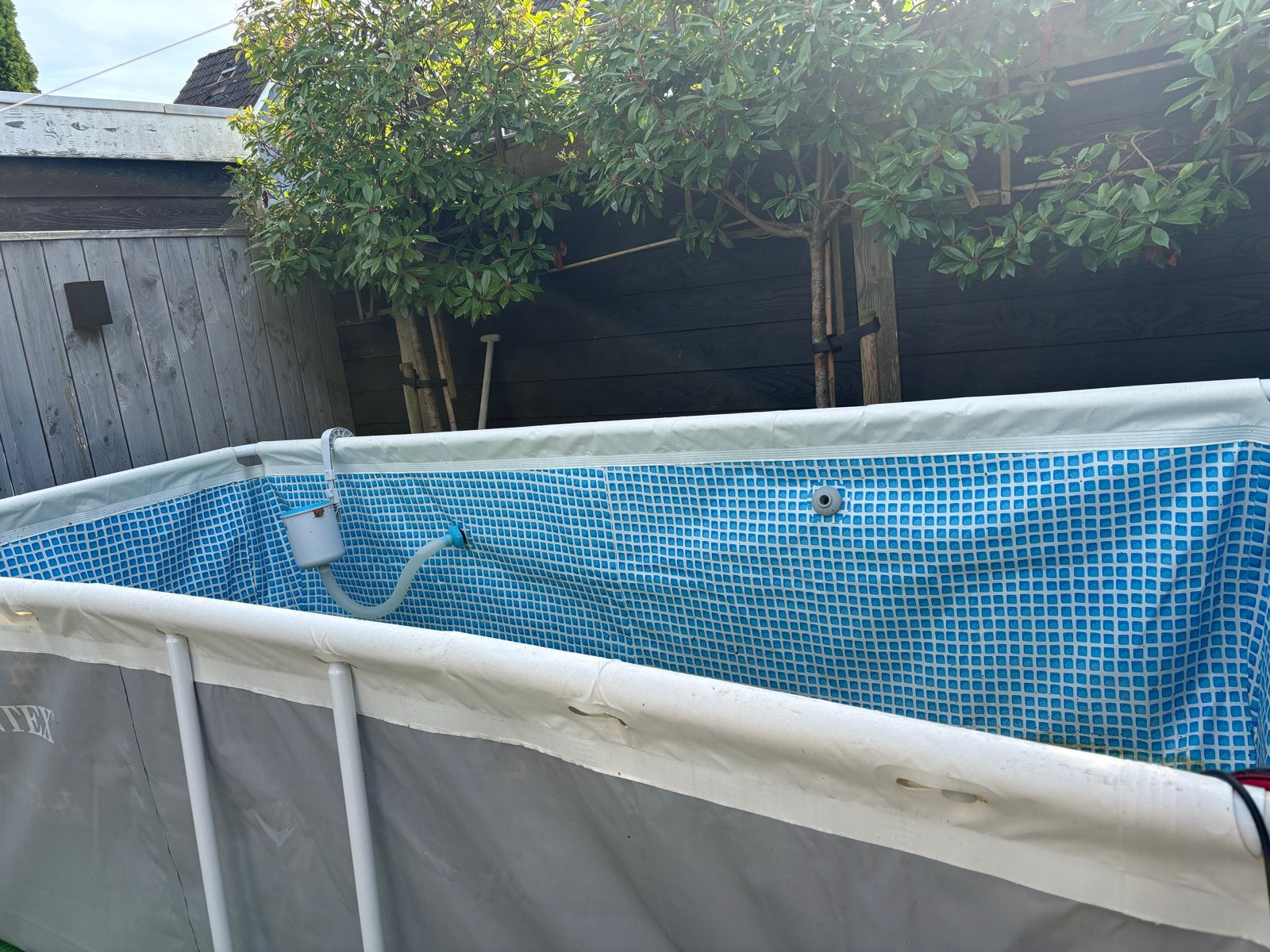 Opzetzwembad - Rechthoekig, Gebruikt, Tuin en Terras, Ophalen, Gebruikt, 200 tot 300 cm, 80 tot 120 cm