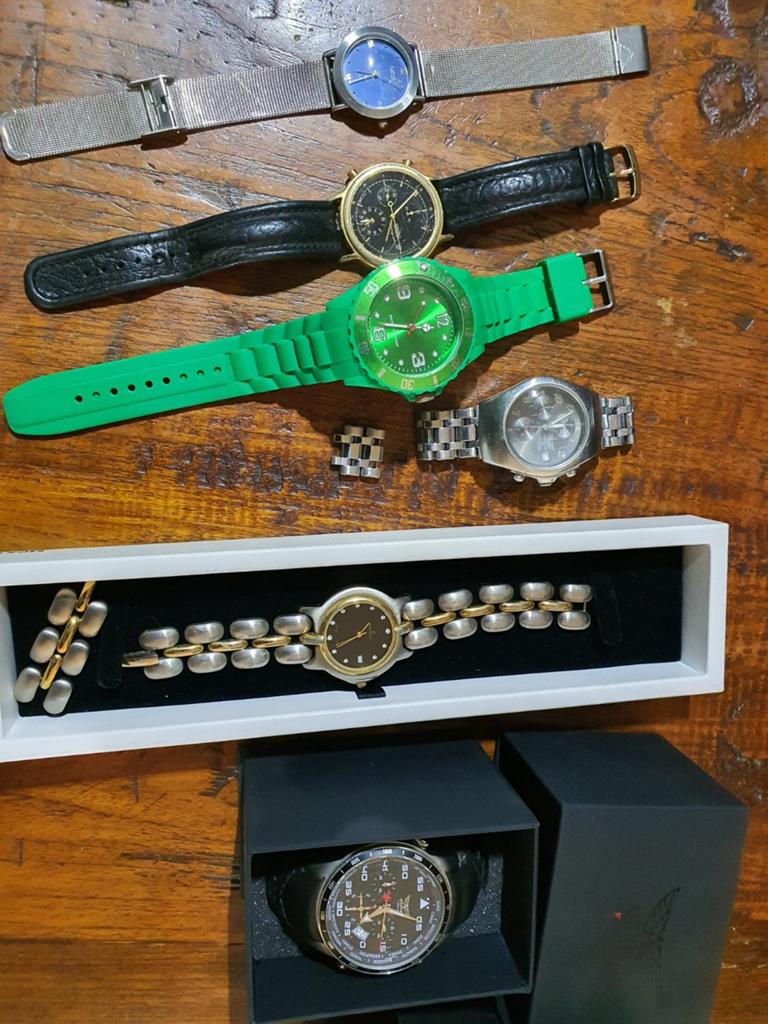 Lot van 6 horloges. Seiko, bertolucci, Aviator..., Ophalen of Verzenden, Staal, Seiko