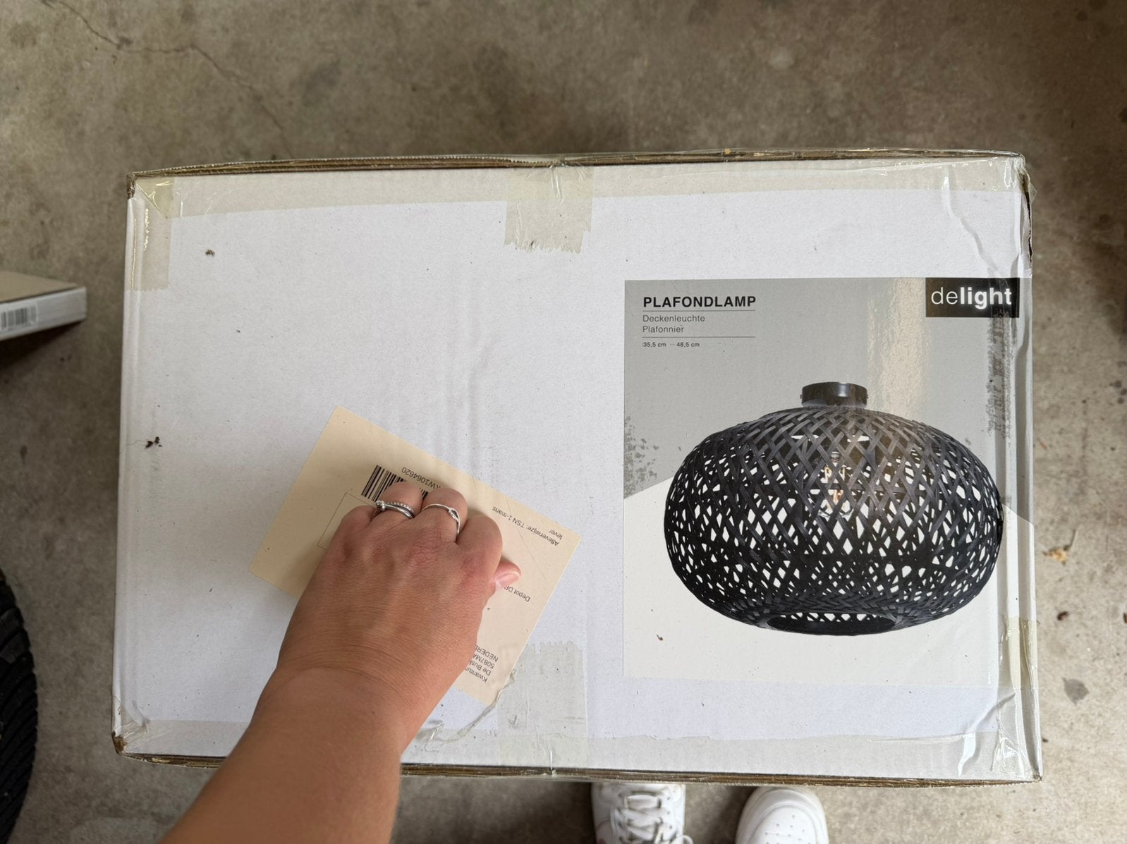 Plafondlamp zwart NIEUW, Huis en Inrichting, Ophalen, Zwart, Nieuw, E27 (groot)