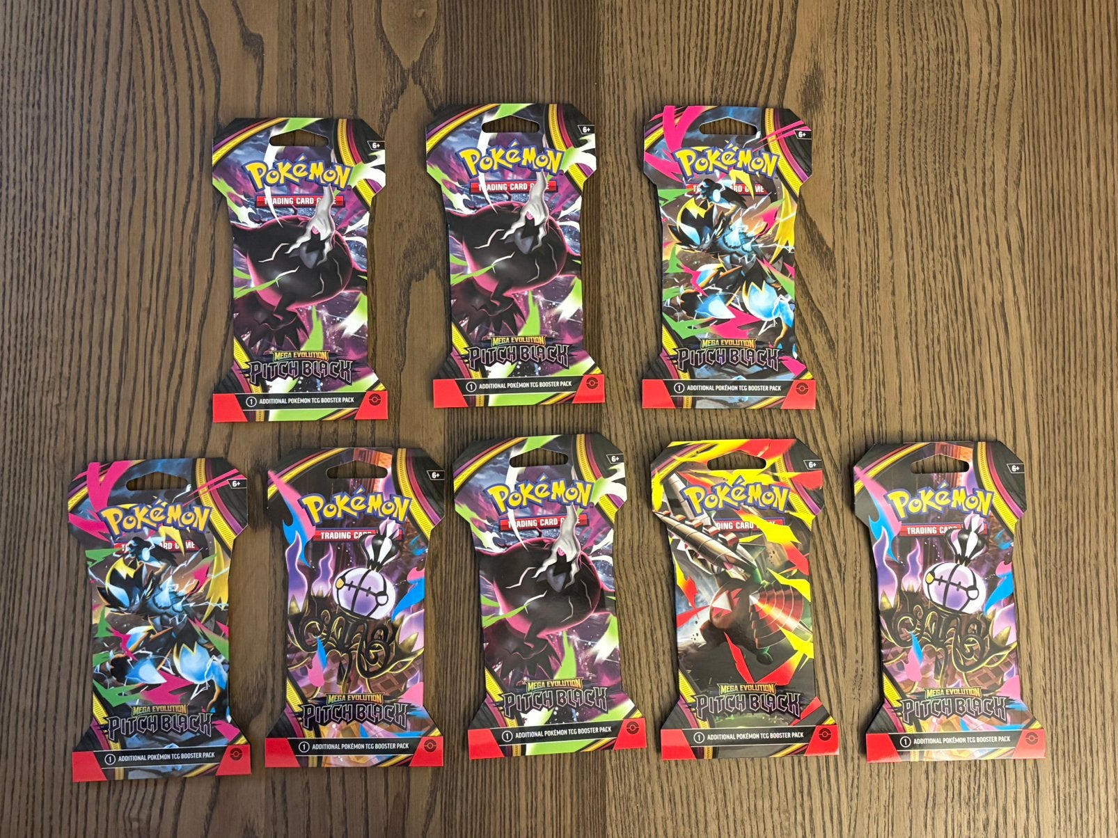 8x packs Pitch Black Sleeved Booster (english), Ophalen of Verzenden, Nieuw, Booster