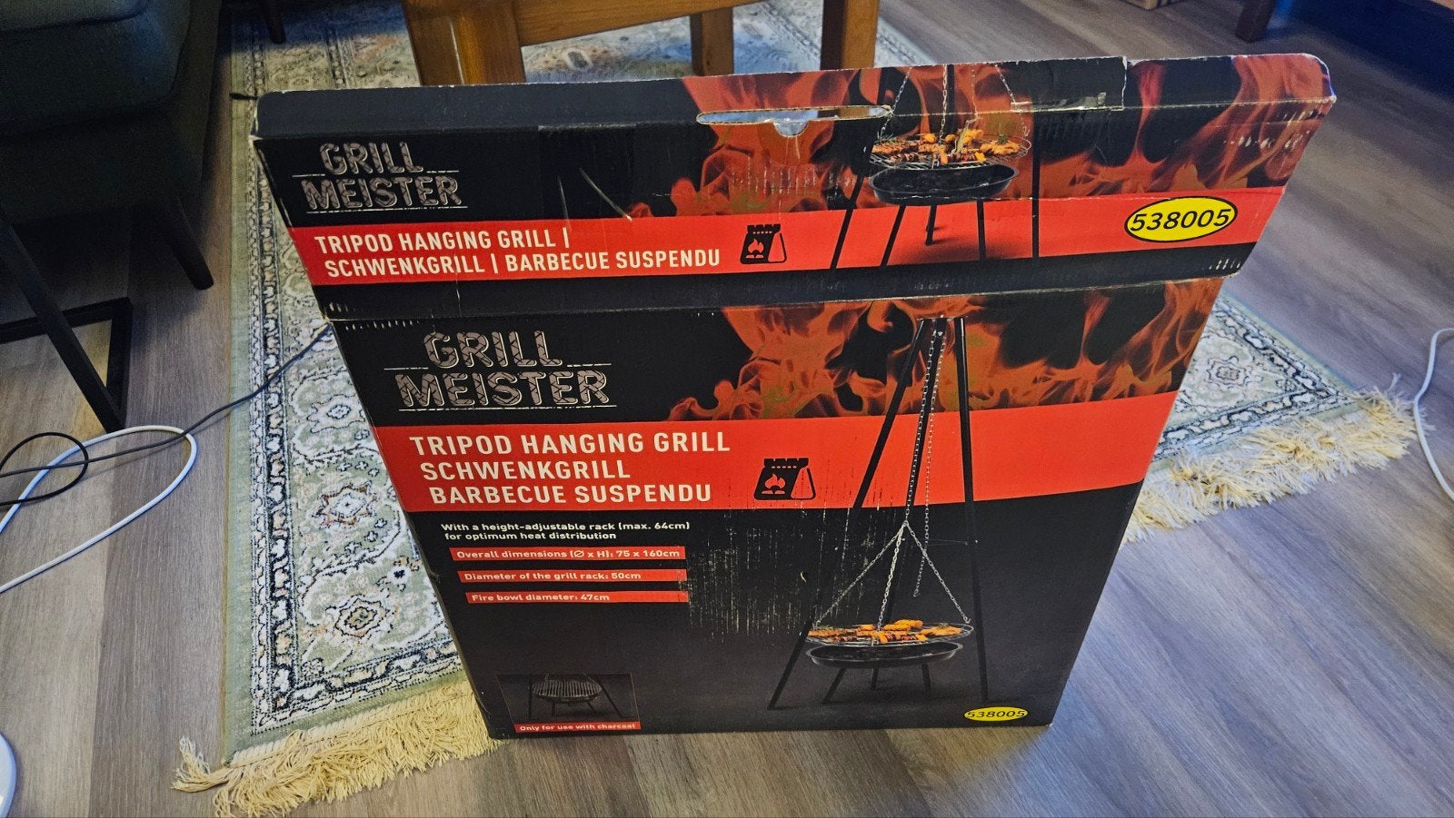 Grillmeister Driepoot barbecue BBQ - Nieuw in doos, Ophalen, Nieuw, Grillmeister