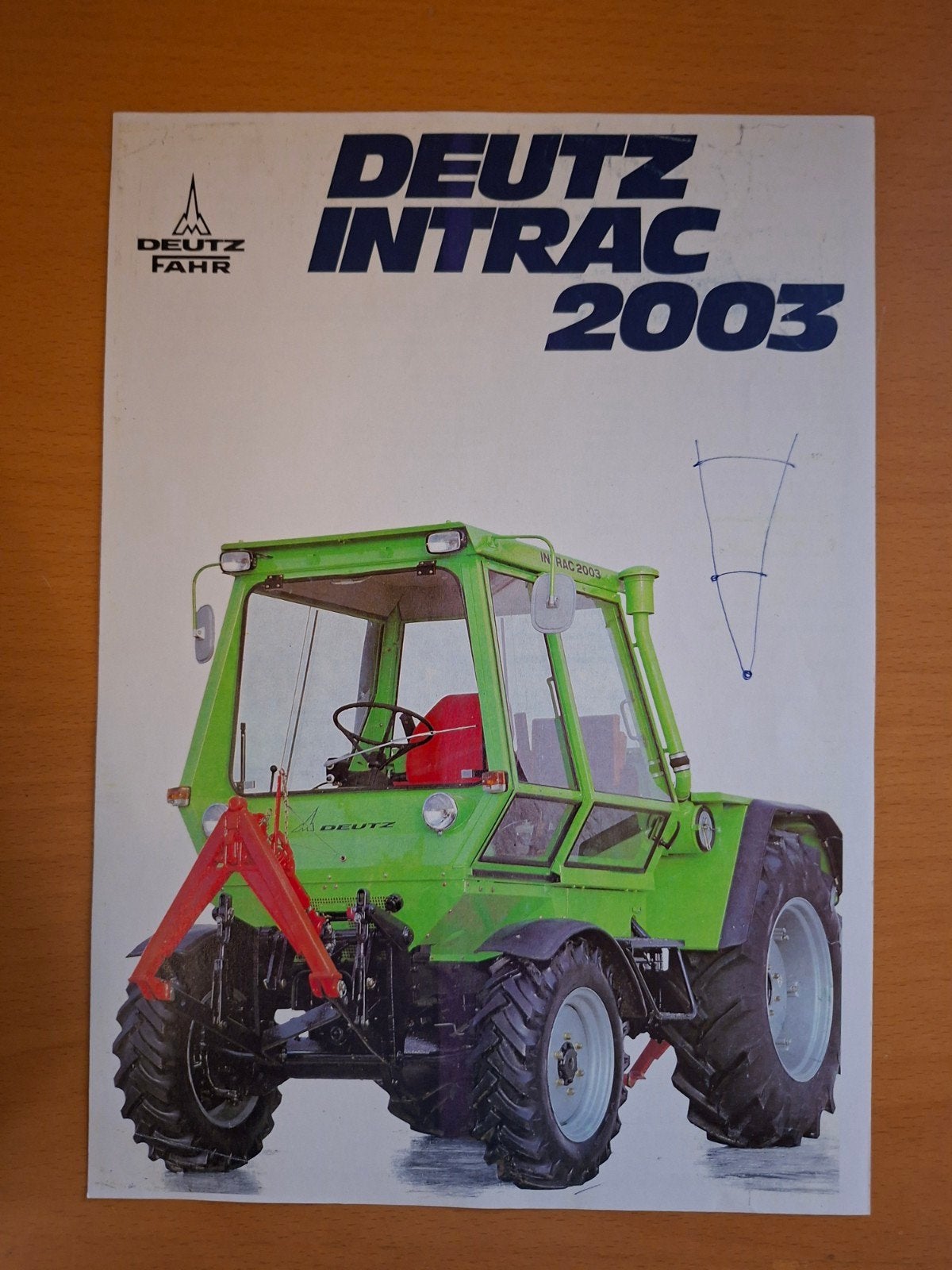 Folder Deutz Intrac 2003, Ophalen of Verzenden, Gelezen, Tractor en Landbouw
