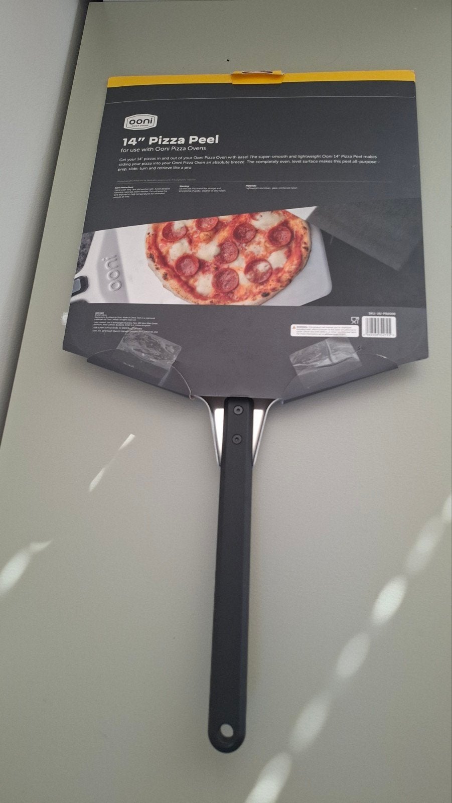 Ooni 14" Pizza Peel nieu - Pizzaschep nieuw in de verpakking, Overige typen, Nieuw, Ophalen of Verzenden, Zwart