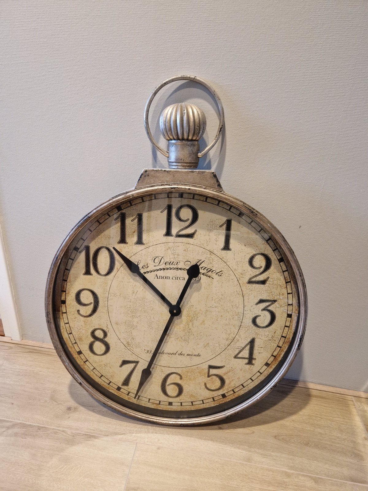 Grote wandklok in zakhorloge-stijl, Huis en Inrichting, Ophalen, Wandklok
