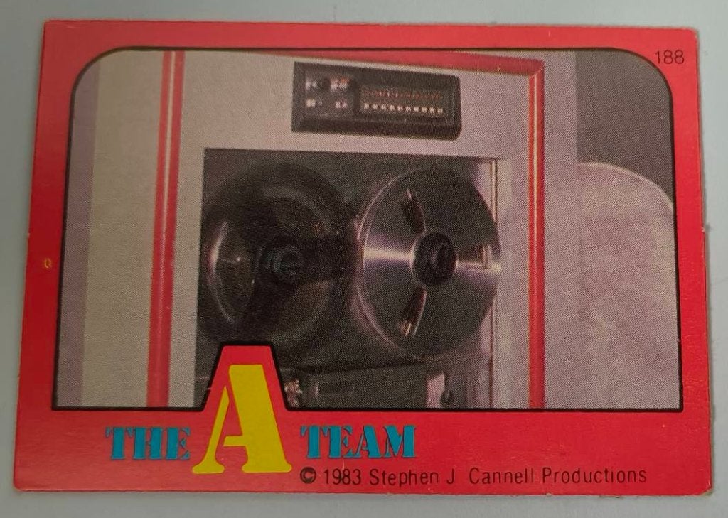 The A-Team Monty Gum 1983 no.188, Verzamelen, Ophalen of Verzenden, Nieuw, Foto of Kaart