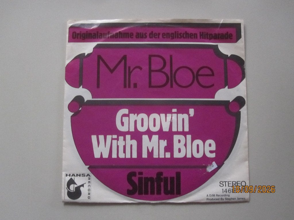 MR.BLOE -  groovin with mr.bloe - vinyl 7", Gebruikt, 7 inch, Ophalen of Verzenden, Rock en Metal