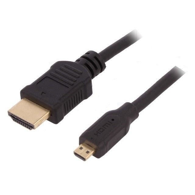 HDMI naar HDMI micro Kabel 1,5M Zwart, Audio, Tv en Foto, Audiokabels en Televisiekabels, Ophalen of Verzenden, Nieuw, Minder dan 2 meter