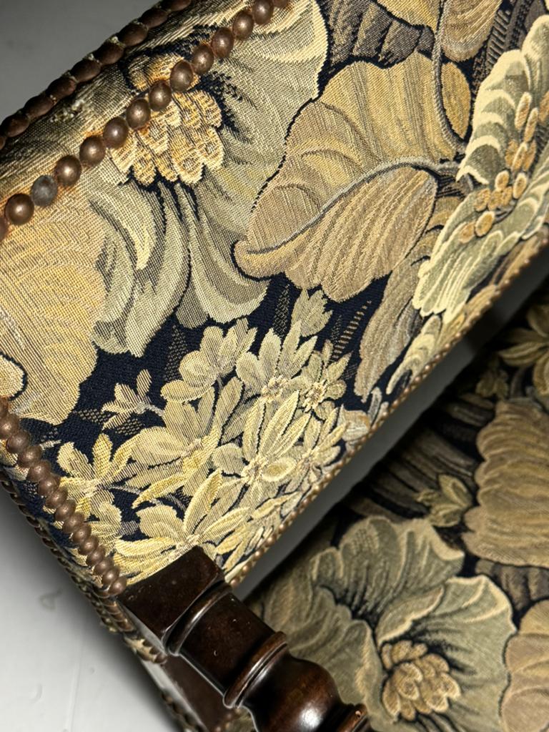 Set van 2 Louis XIII stijl stoelen 19e eeuw, Ophalen, Zo goed als nieuw, Bruin