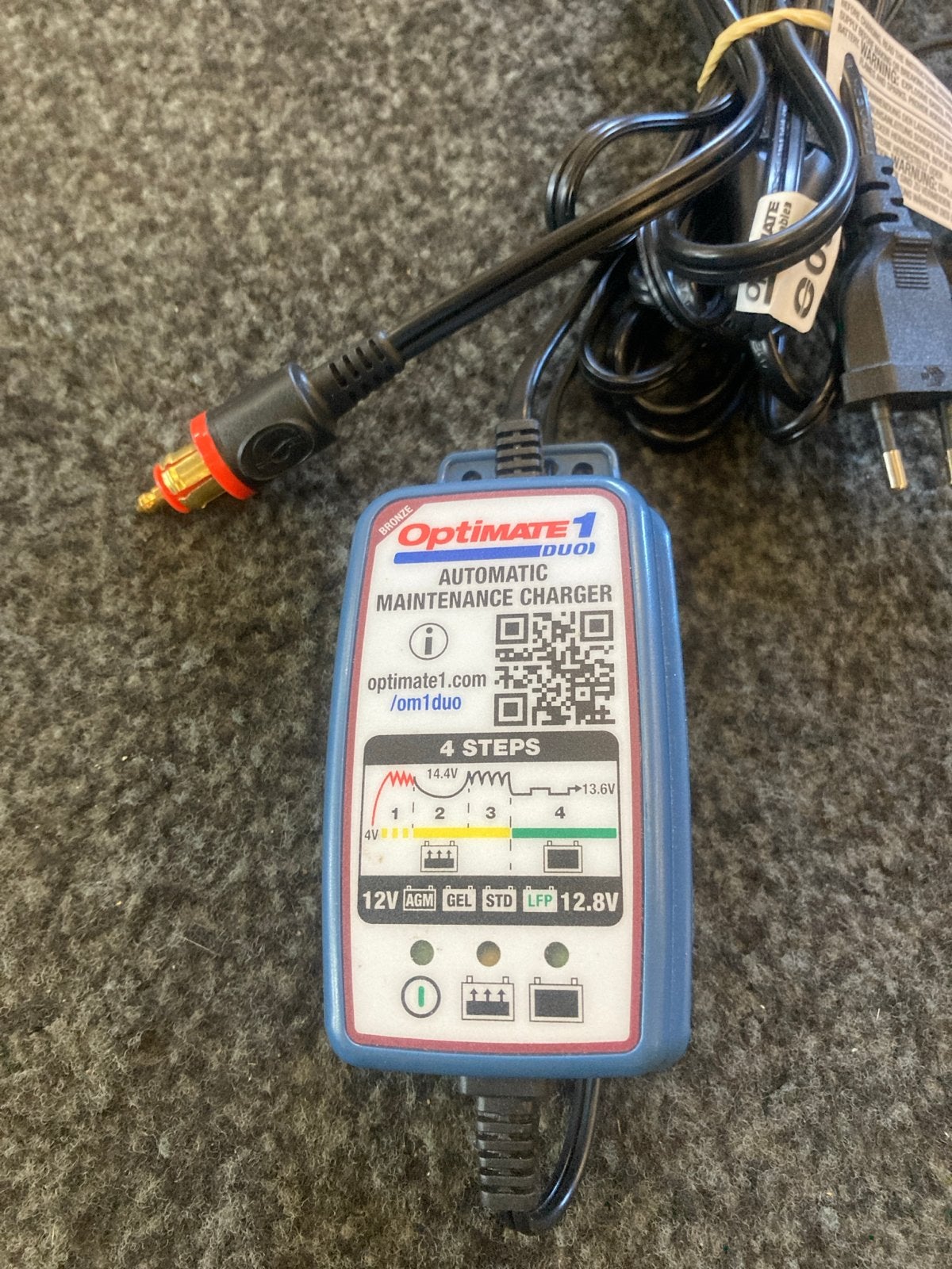 Optimate 1 Duo Automatische Acculader - 12V Loodzuur/Lithium, Ophalen of Verzenden