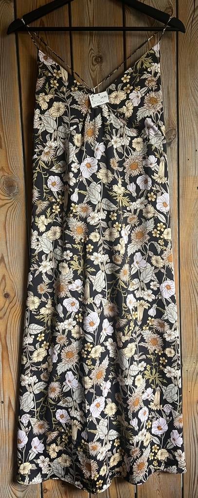 Nieuwe zomerse bloemetjes jurk H&M maat L, Overige kleuren, Nieuw, Onder de knie, Ophalen