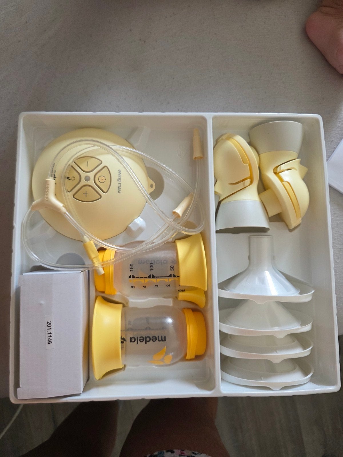 Medela Swing Maxi Flex dubbele borstkolf, Ophalen of Verzenden, Gebruikt