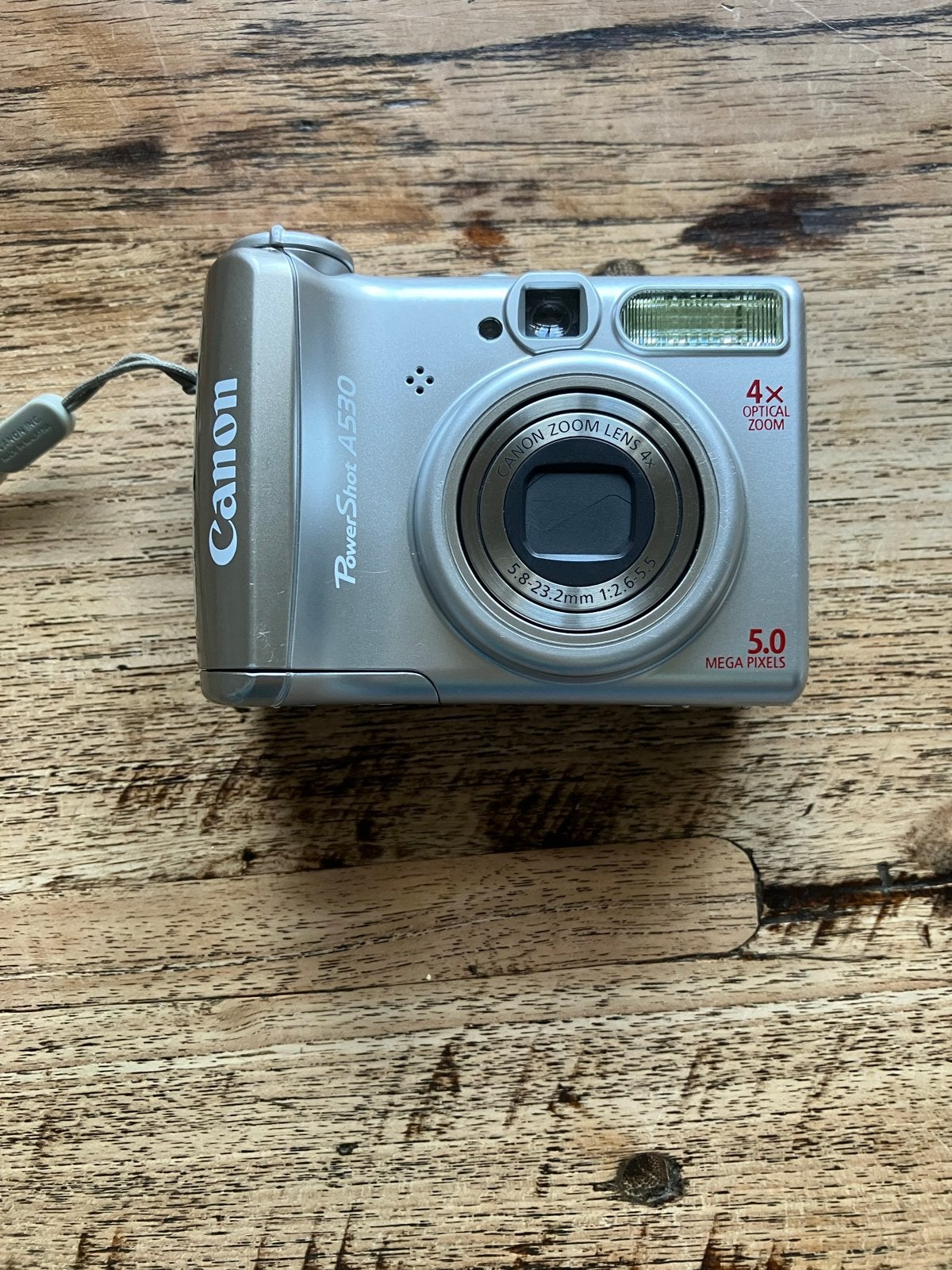 Canon PowerShot A530 Compactcamera met 5.0 MP en 4x optische, Ingebouwde flitser, Gebruikt, Canon, Ophalen of Verzenden