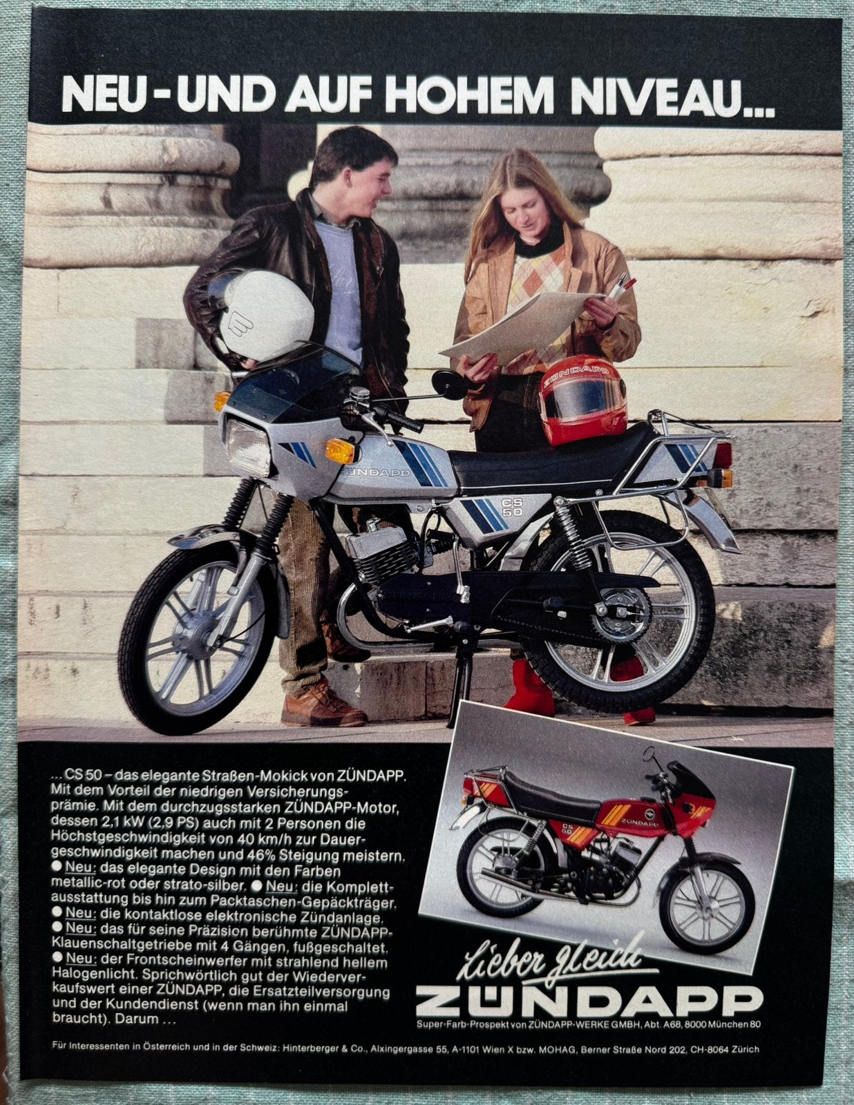 Advertentie 1984 Zündapp CS50, Verzenden, Zo goed als nieuw, Motoren
