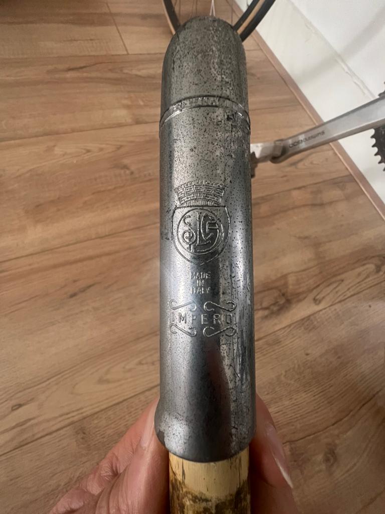 Antiek stylish fietspomp., Ophalen of Verzenden