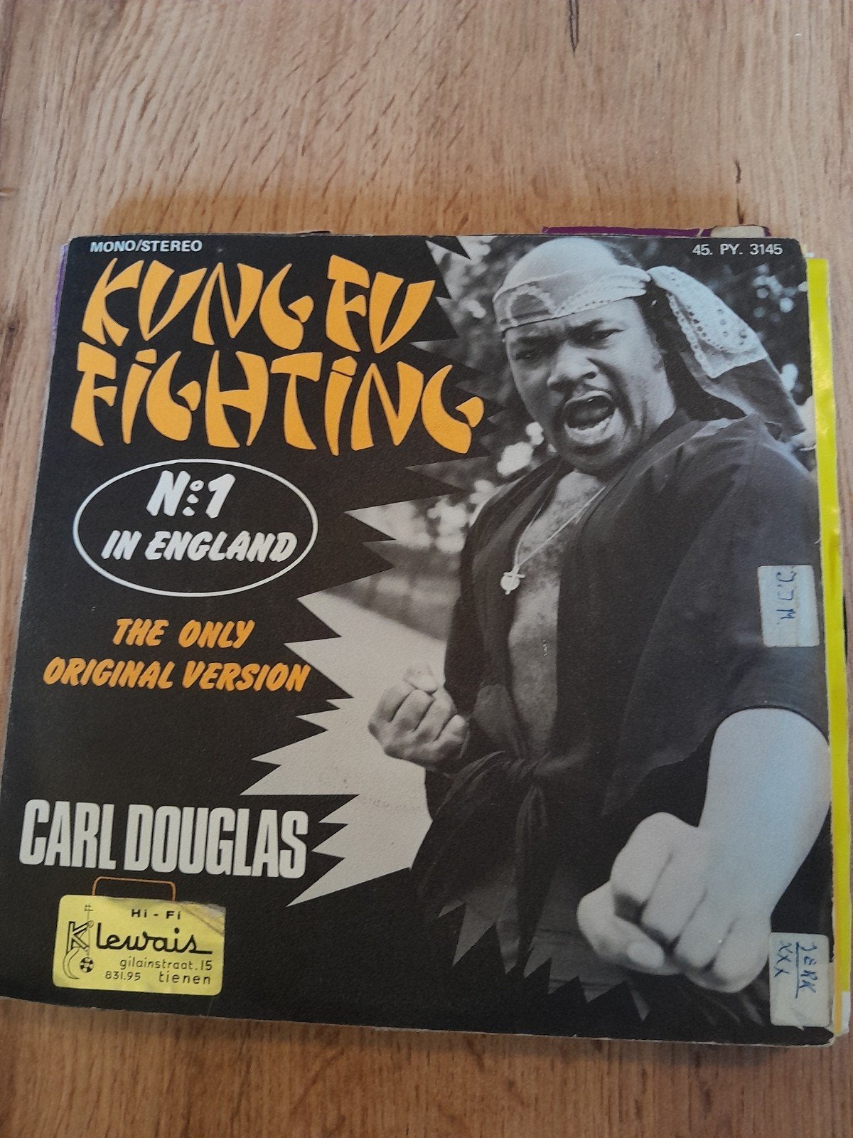 Carl douglas 7inch kung fu fighting, Ophalen of Verzenden, Zo goed als nieuw, Pop